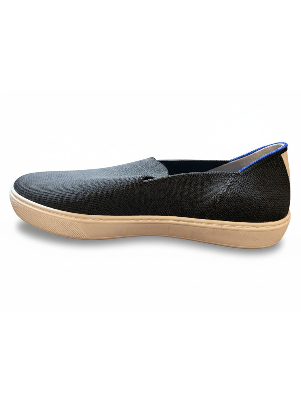 Rothy's Black Slip-On Shoes with White Sole, Size 9M